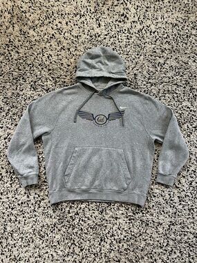 Nike Cal University Track & Field Logo Hoodie Grey Pullover Size Large